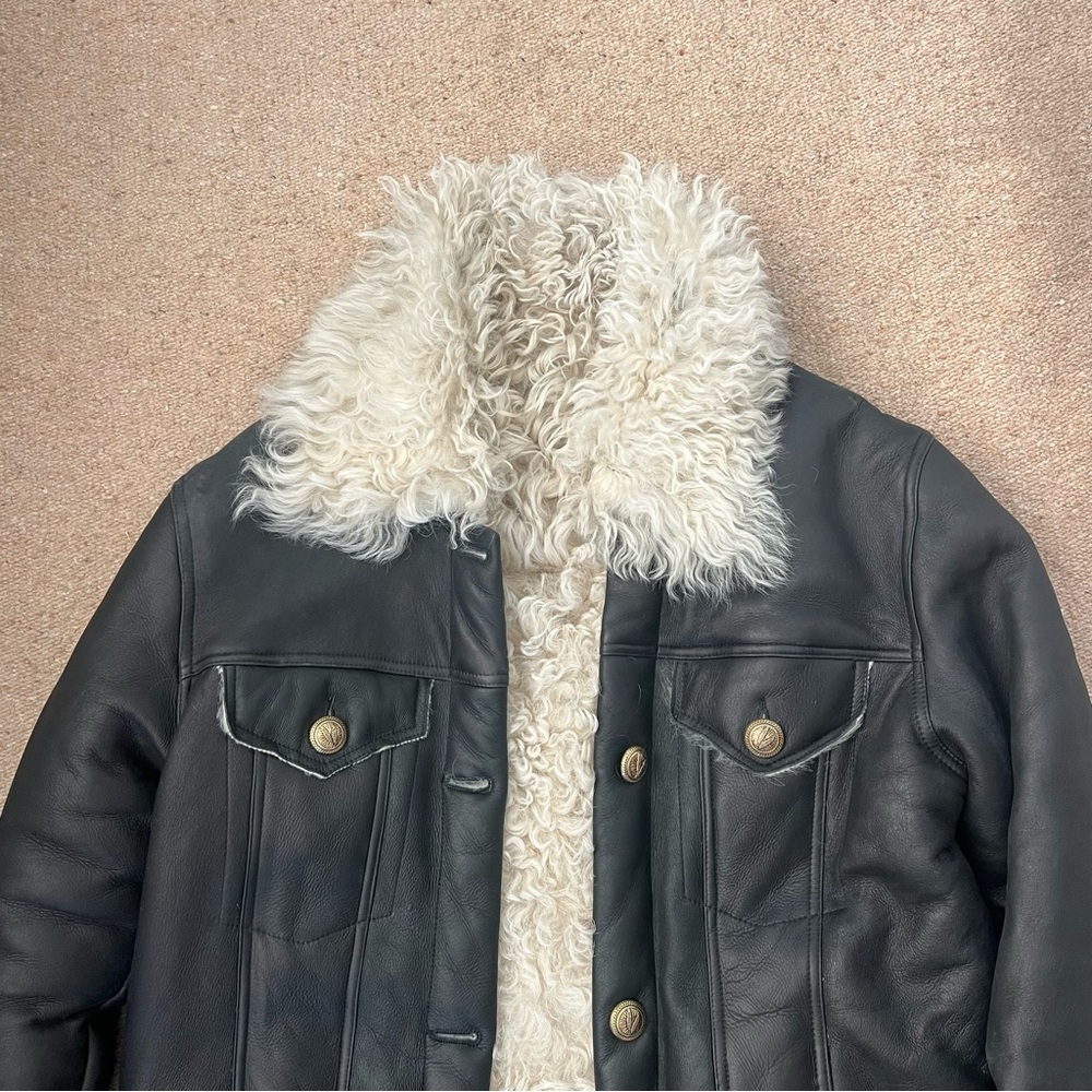 Zeynep Arcay Leather Jacket - Lamb Fur - Picture 4 of 9